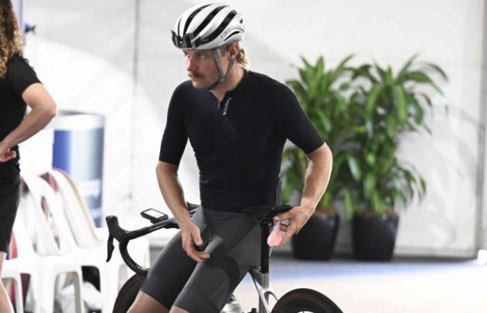 Cycling. Sport – Valteri Bottas, the Formula 1 driver, completed an Iron Man… at home