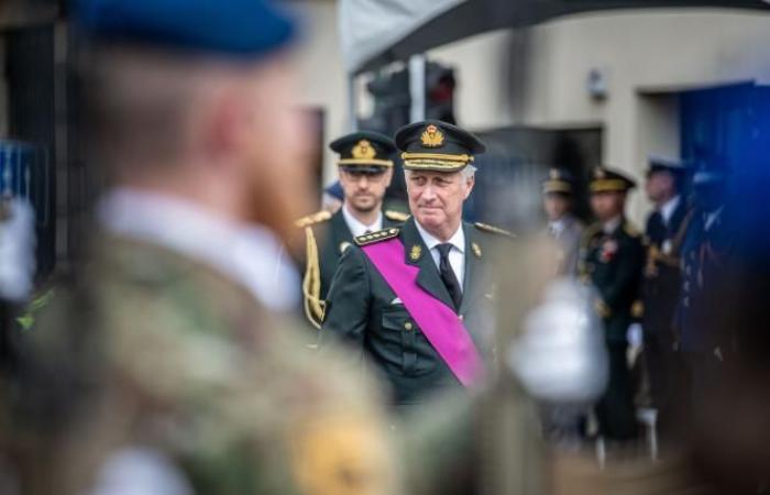 King Philippe commemorates the Armistice at the foot of the Congress column in Brussels (photos)