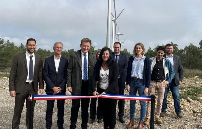 Inauguration of the EDF Renewables wind farm in Oupia