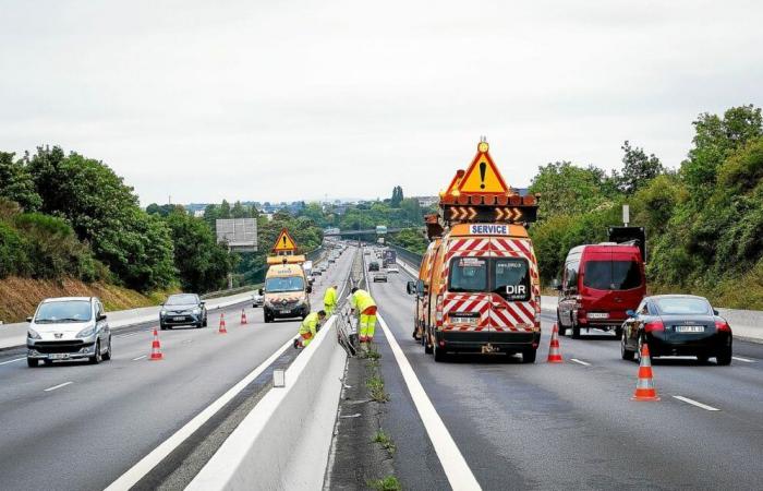 After the fatal accident the day before on the RN165, a Diro agent knocked down this Monday noon near Brec'h