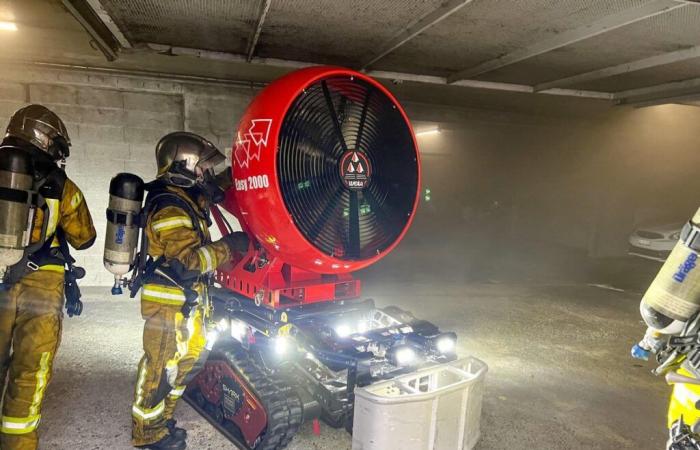 Fire in Geneva: Two vehicles on fire in an underground car park