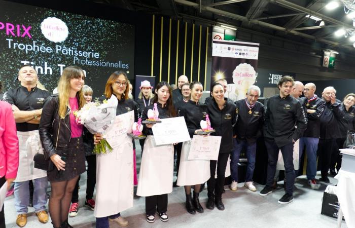 Sandrine LERICHE, Milena PECHO, Tinh TRAN and Magali ESPOSITO win the 2024 Golden Spoon • Les Nouvelles Gastronomiques