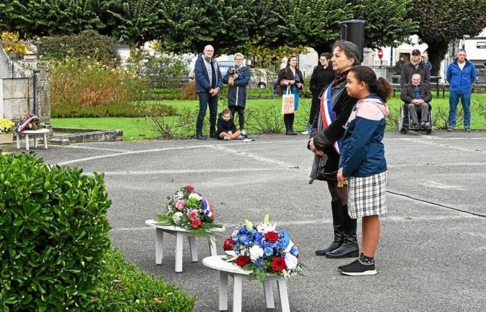 In Auray, young people pay tribute to the fighters who fell on November 11