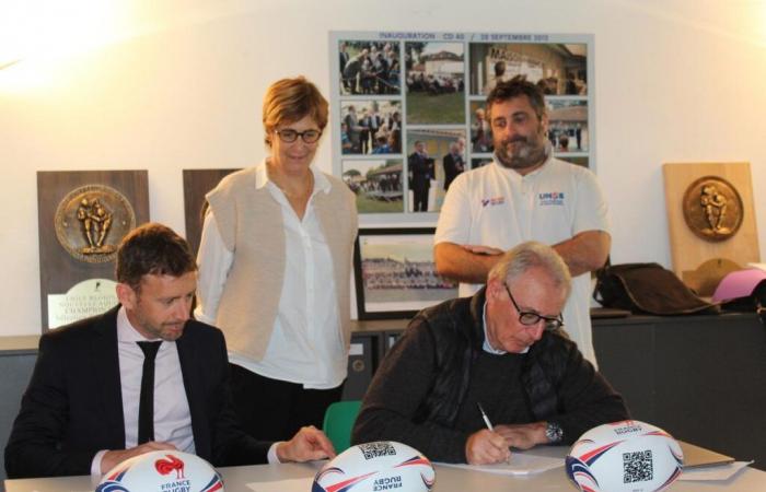 an agreement to facilitate the learning of rugby among Landes schoolchildren