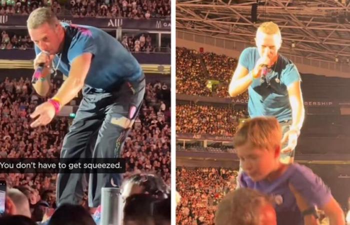 singer Chris Martin interrupts the show and saves a child choked by the crowd (video)