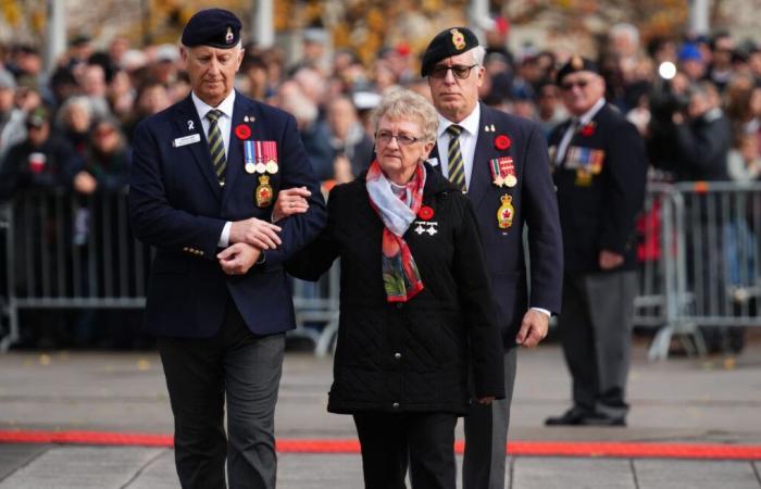 Remembrance Day ceremonies on Monday