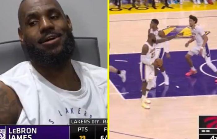 LeBron James breaks his own record and singles out fan as fans make same joke