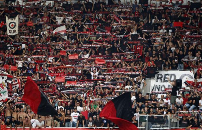 OGC Nice – LOSC: The tribute of Nice supporters to the Dogues Virage Est