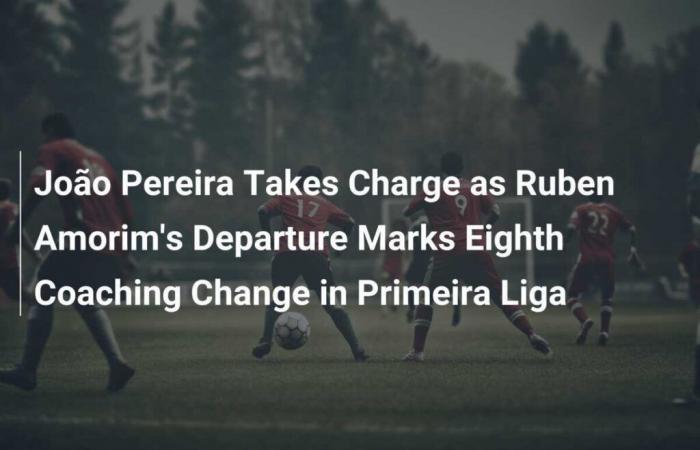 João Pereira takes reins after Ruben Amorim’s departure, marking eighth coaching change in Primeira Liga