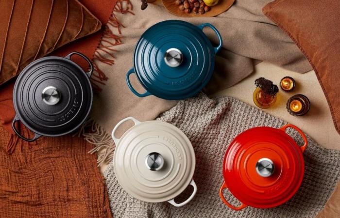 in the United Kingdom, a special Le Creuset sale attracts hundreds of people