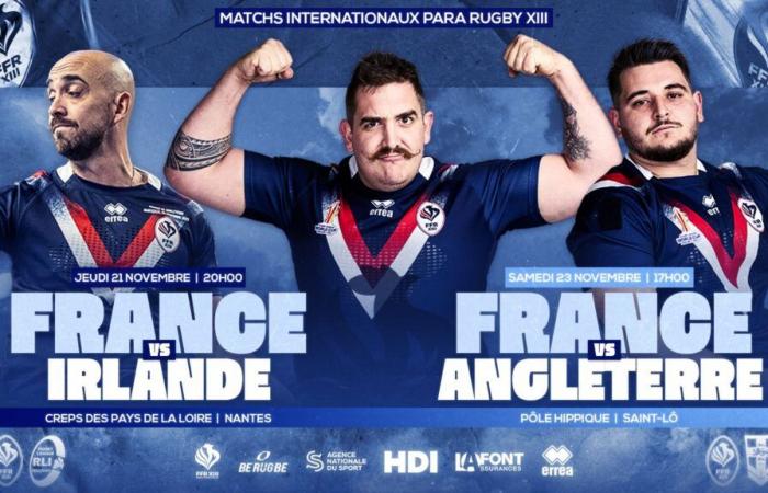 Para Rugby XIII: French team matches broadcast live