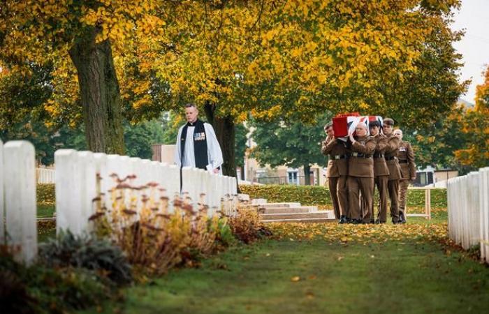 Dozens of bodies of soldiers from the Great War are returned each year by the land of Hauts-de-France