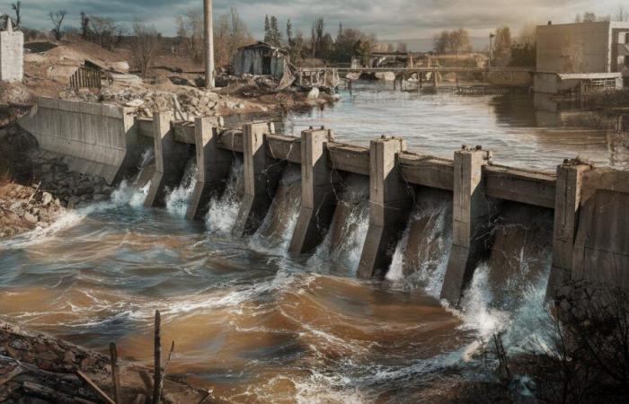 Russian strike damages Ukraine dam, threatening flooding