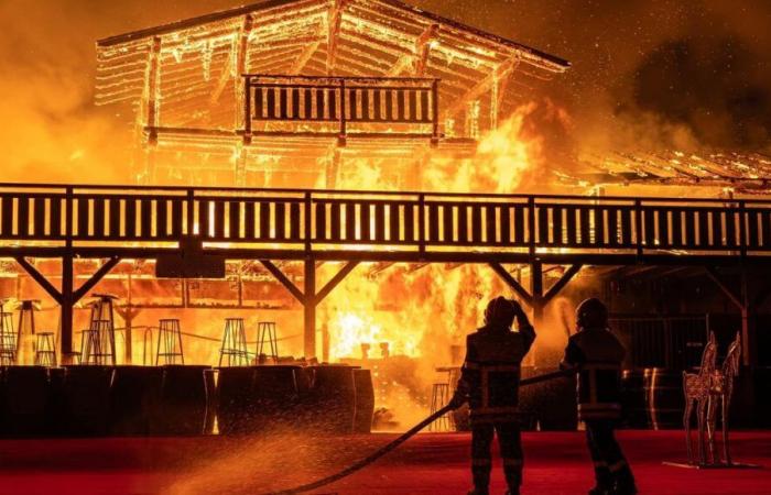 Impressive photos of the fire which ravaged the Barcarès Christmas village