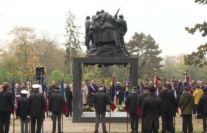 a ceremony for the centenary of the Monument to the Heroes of the Black Army