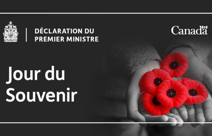 Statement by the Prime Minister on Remembrance Day