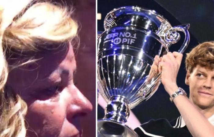 Sinner, the ceremony for number 1 at the ATP Finals: the mother bursts into tears