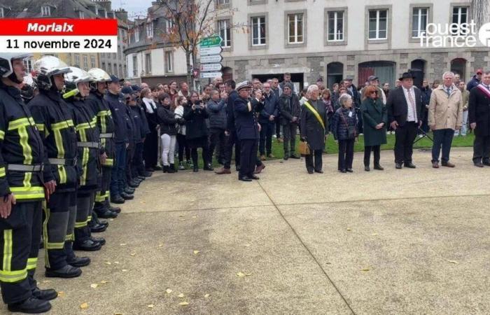 In Morlaix, the Armistice of November 11 was commemorated, 106 years later