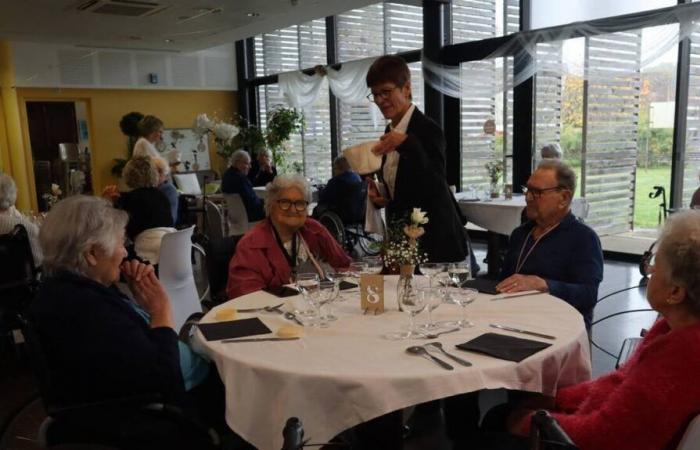 The pop-up restaurant comes to the Cesny-les-Sources retirement home