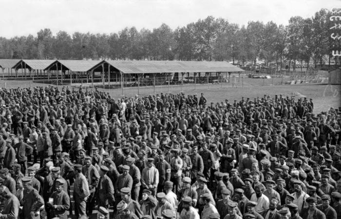 German prisoners in Saint-Dizier, in 1916