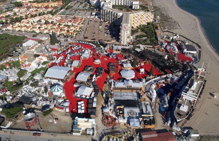 VIDEO. Fire at the Barcarès Christmas Village: aerial images showing the extent of the damage