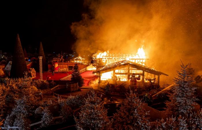 Devastating fire at the Barcarès Christmas village: the Christmas market partially destroyed before its opening