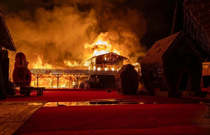 Devastating fire at the Barcarès Christmas village: the Christmas market partially destroyed before its opening