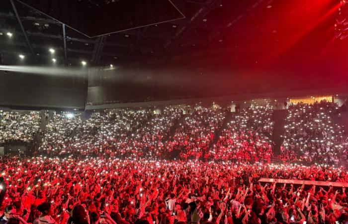 Pitbull in concert at Paris’ Accor Arena in February 2025