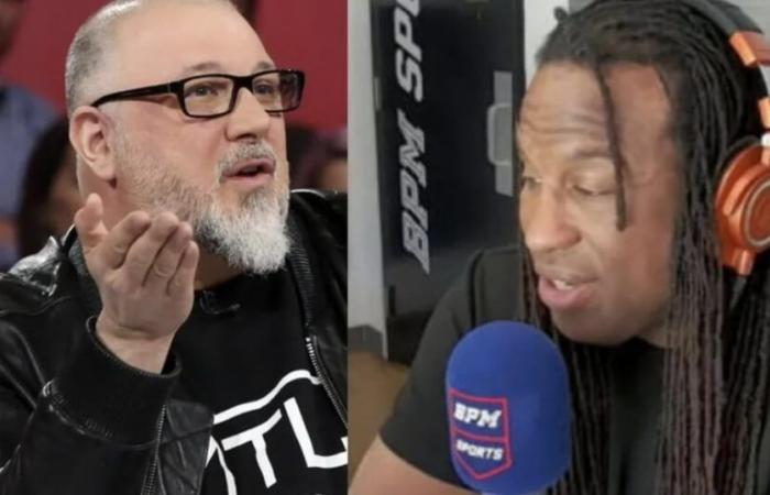 The tension is palpable between Jean-Charles Lajoie and Georges Laraque