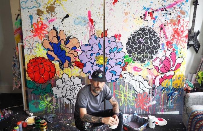 Cieu, the Orléans painter with a rock’n’roll, poetic and colorful universe