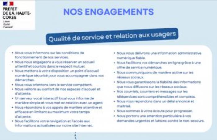 Quality approach and user relations – Relations with users – Prefecture and sub-prefectures – State services