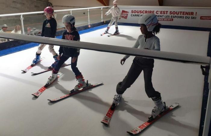 VIDEOS – Indoor ski mat in Saint-Michel-de-Maurienne: “it’s very different from snow but it’s great”