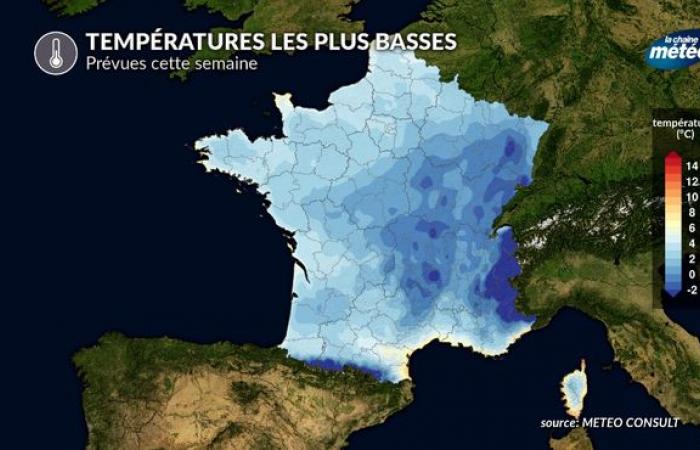 Winter atmosphere, where will it be the coldest this week?