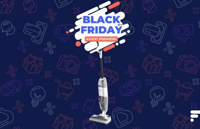 This cordless washing vacuum cleaner competes with Dyson with its slashed price of -32% for Black Friday