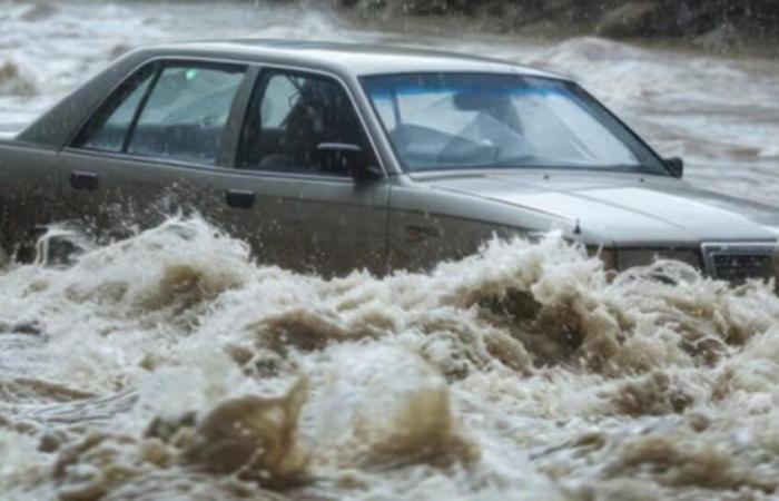 His car was swept away in the floods, he risks dismissal