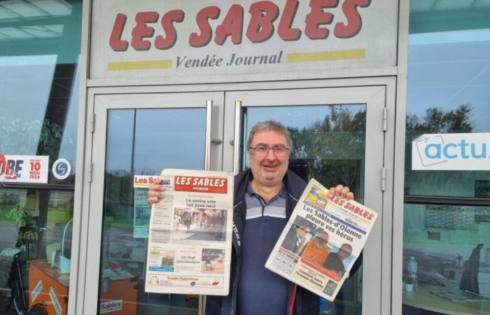 in Vendée, he has been collecting more than 1,500 issues of the local newspaper for 30 years