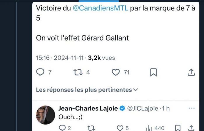 The tension is palpable between Jean-Charles Lajoie and Georges Laraque