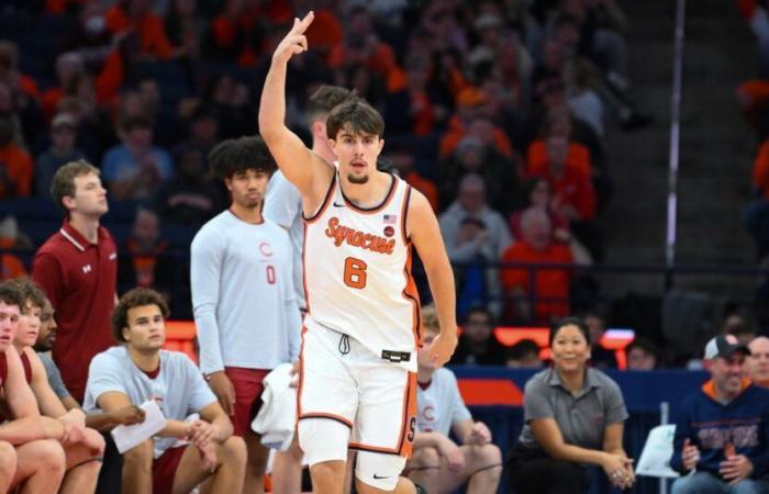 Orange escape with 74-72 win over Colgate, move to 2-0