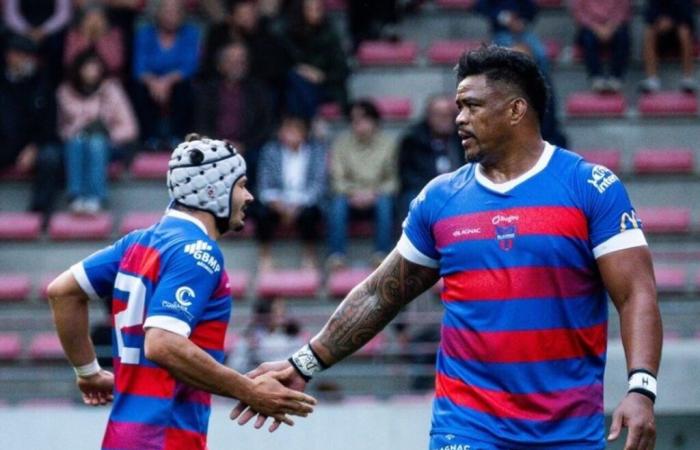 Amateur Rugby. Joe Tekori played his first match with Blagnac: victory at the end