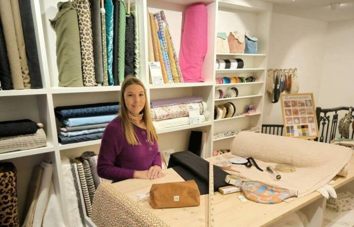 Passionate about sewing, Lucie Pajot opens her Petit atelier rue du Lieutenant, in Laval