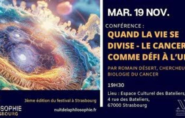 When life is divided Cancer as a challenge to unity: Conference in Strasbourg