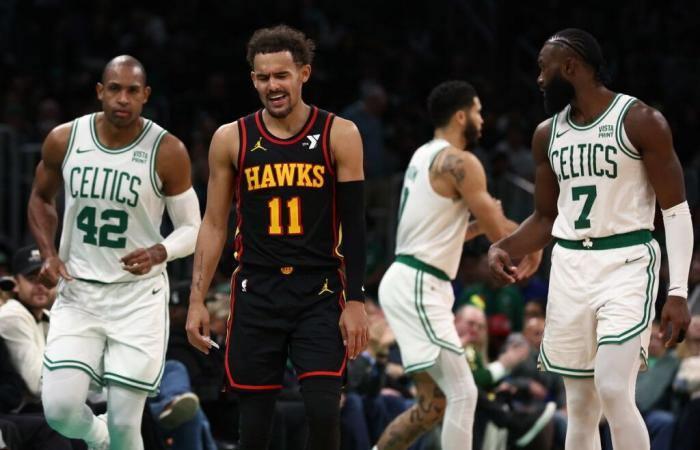 NBA Refs Catch Strays From Injured Trae Young As Boston Celtics Struggle To Beat Short-Handed Hawks