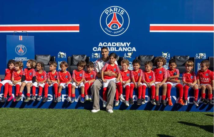 Achraf Hakimi inaugurates the new PSG academy in Tamaris