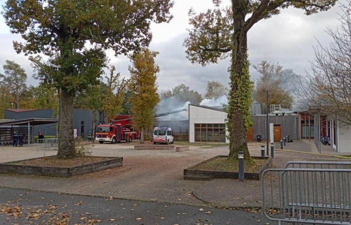 A fire at the “Fleur de Coton” multi-reception area for children, near Pithiviers