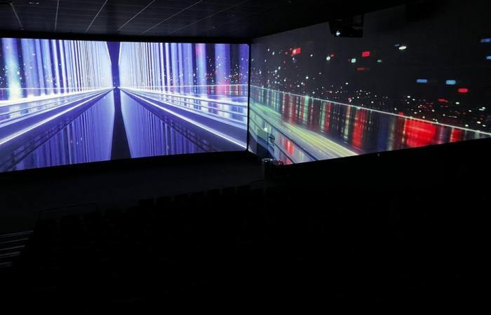 films projected on a 270 degree screen in Mulhouse using new technology