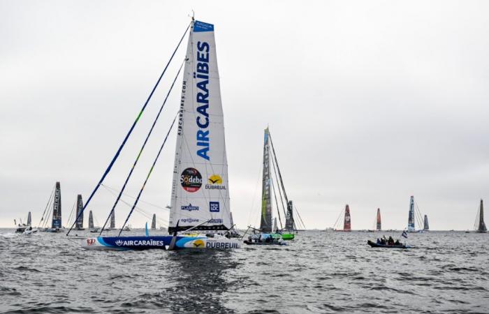 Les Sables-d’Olonne Vendée Globe VIDEO Sébastien Simon gains altitude…