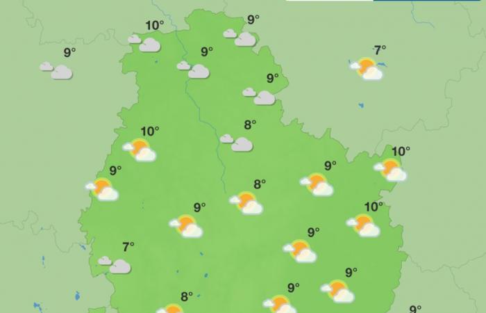 Weather in Côte-d’Or – A week between rain, fog and clearings