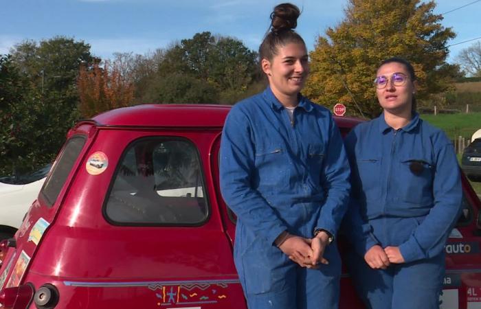 Rowing champion Margaux Bailleul sets out on the road to the 4L trophy with her sister!