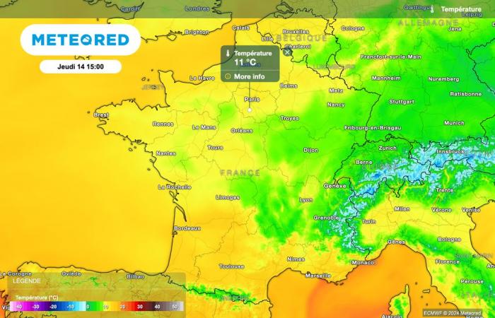 the drop in temperatures continues this afternoon in France! Will the fall continue?