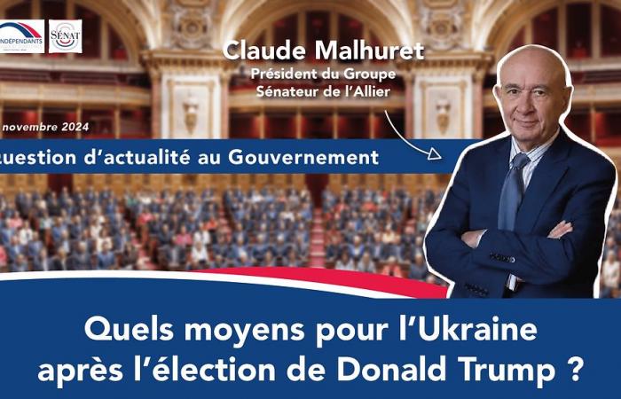 Claude Malhuret – QAG: What means for Ukraine after the election of Donald Trump?